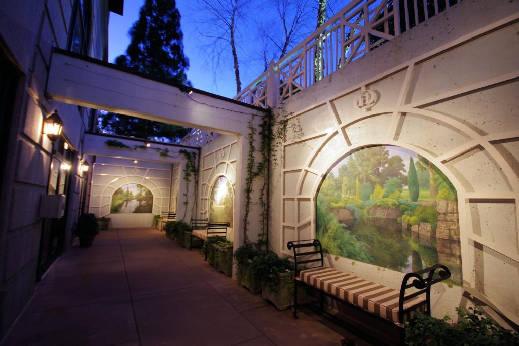 Hawkins Brown Walled Garden Hawkins Brown Walled Garden Event Space at O.Henry Hotel in Greensboro, NC