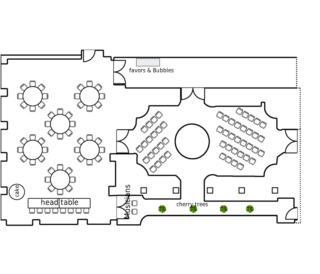 Ceremony & Reception Set Ceremony & Reception Set floorplan