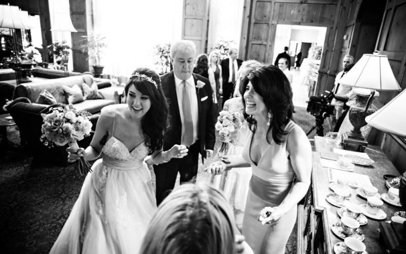 O.Henry Group Rooms Bride with family in O.Henry Hotel Social Lobby
