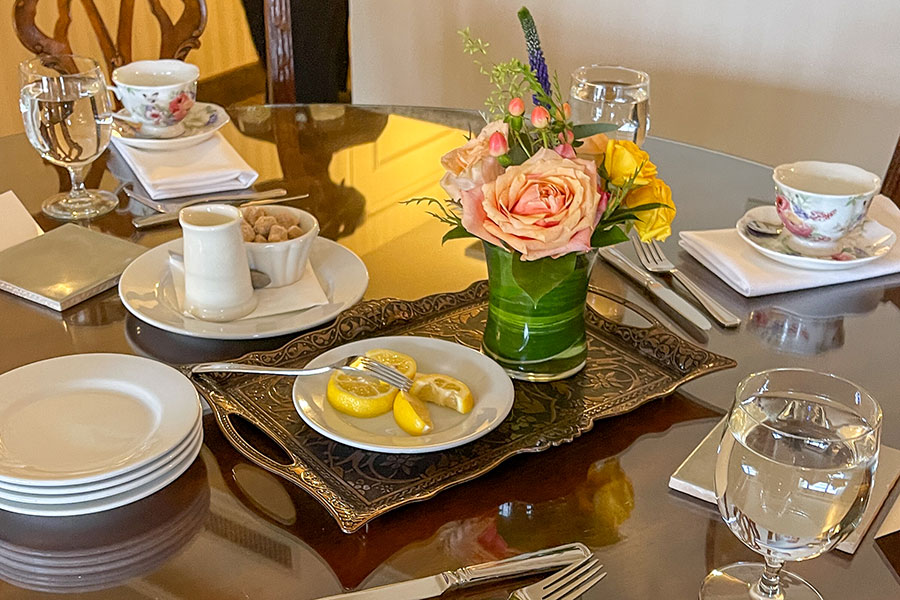 Private Afternoon Tea Package Private Afternoon Tea Package in the Porter Hospitality Suite