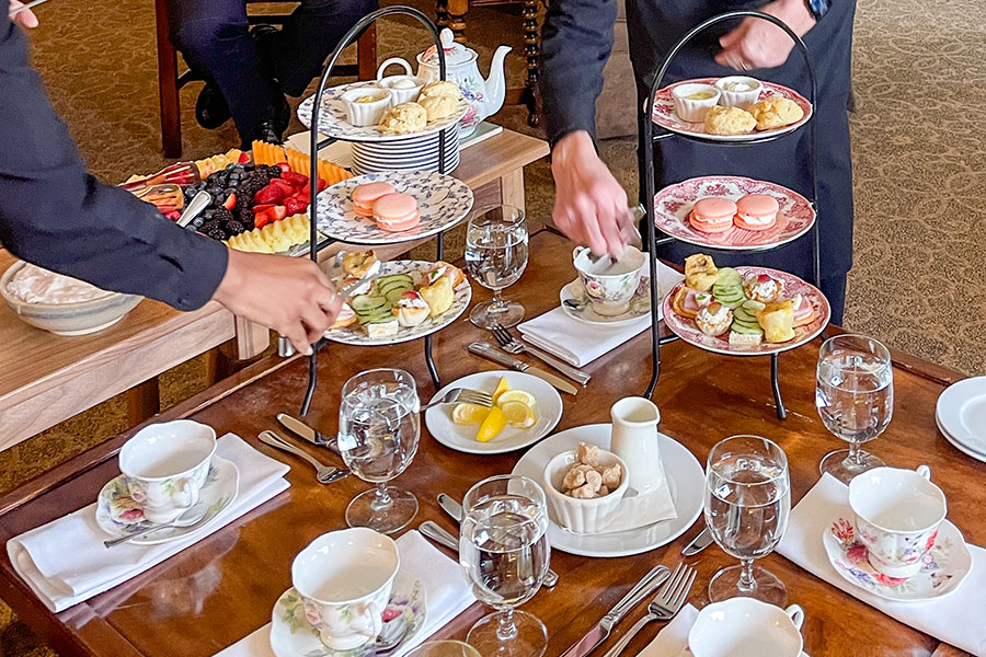 Private Afternoon Tea Package Private Afternoon Tea Package in the Porter Hospitality Suite
